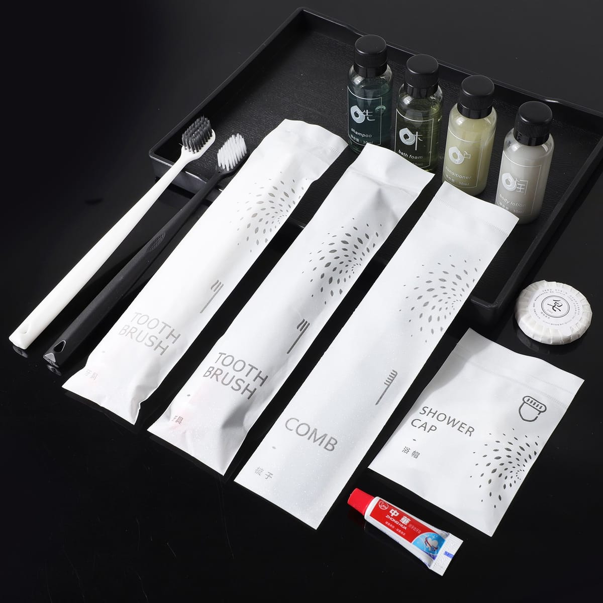 Classic White Paper Pouch Amenity Series